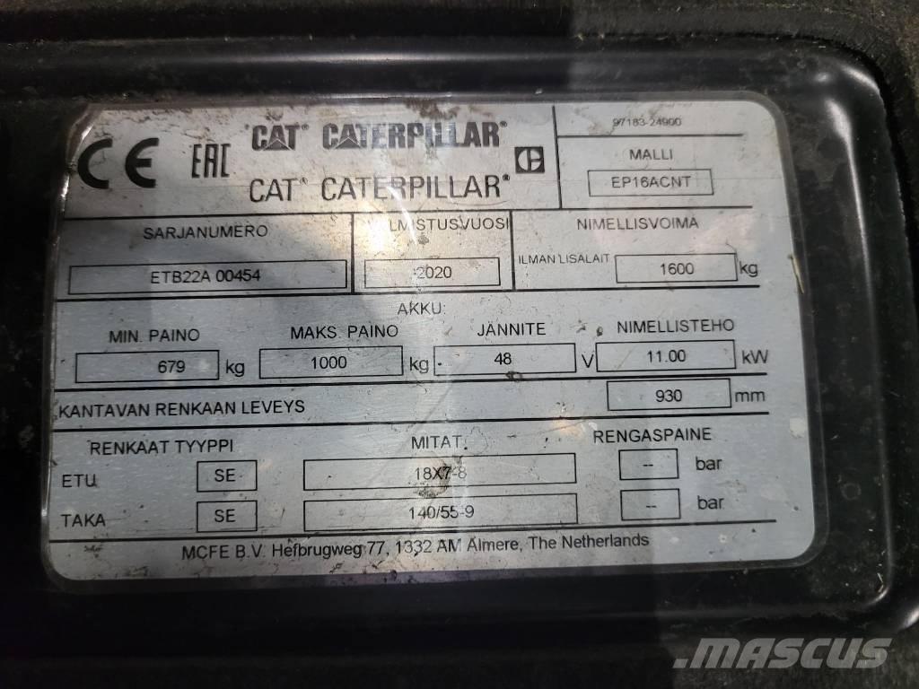 CAT EP16ACNT 电动叉车