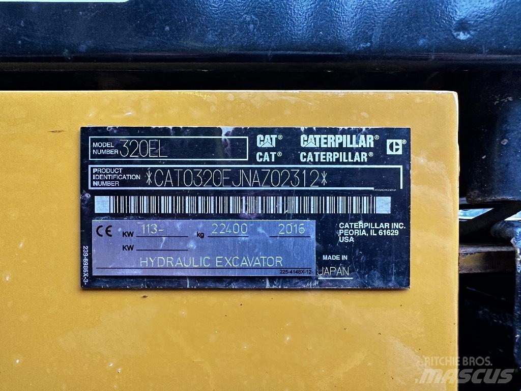 CAT 320 EL 履带挖掘机