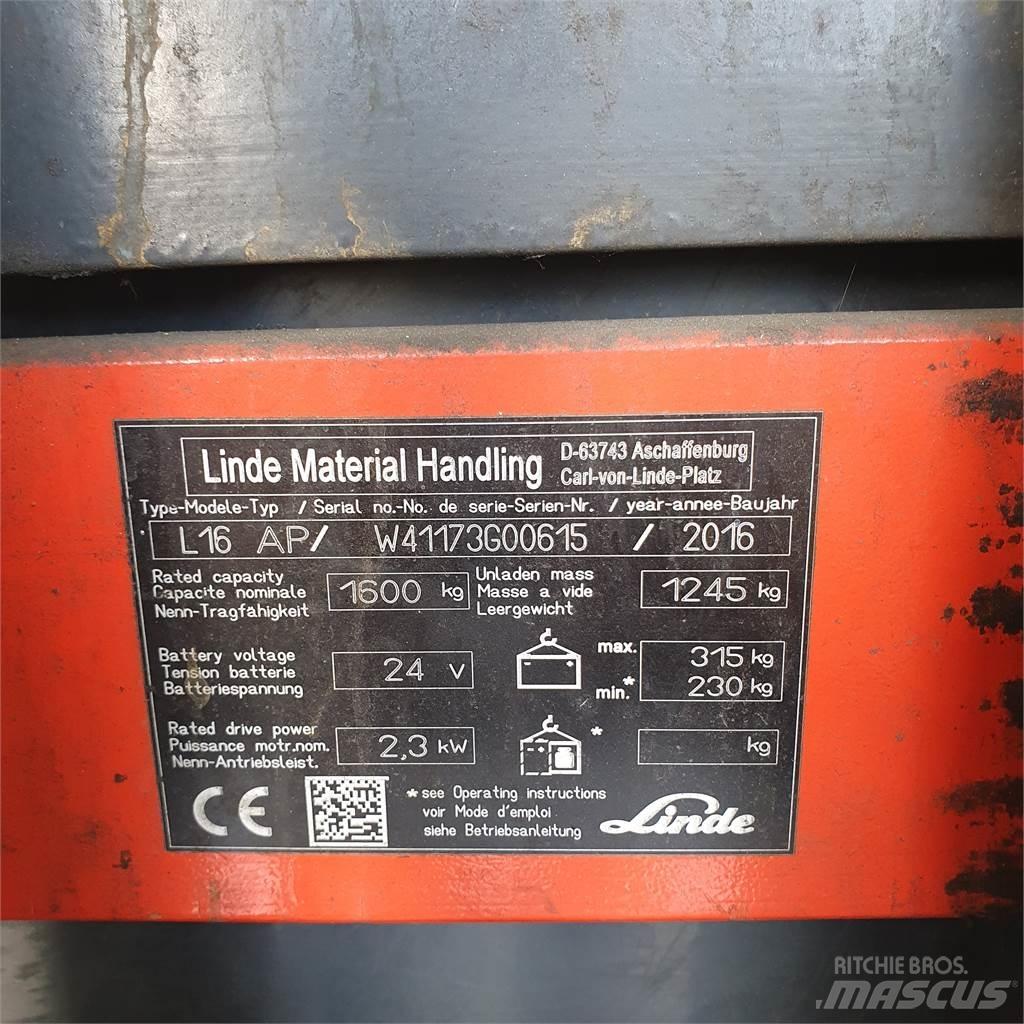 Linde L16AP 手推堆垛车