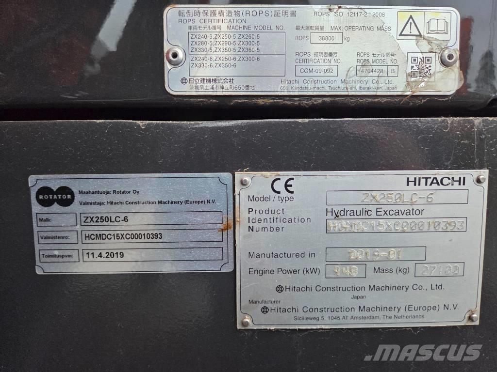 Hitachi ZX 250 LC-6 履带挖掘机