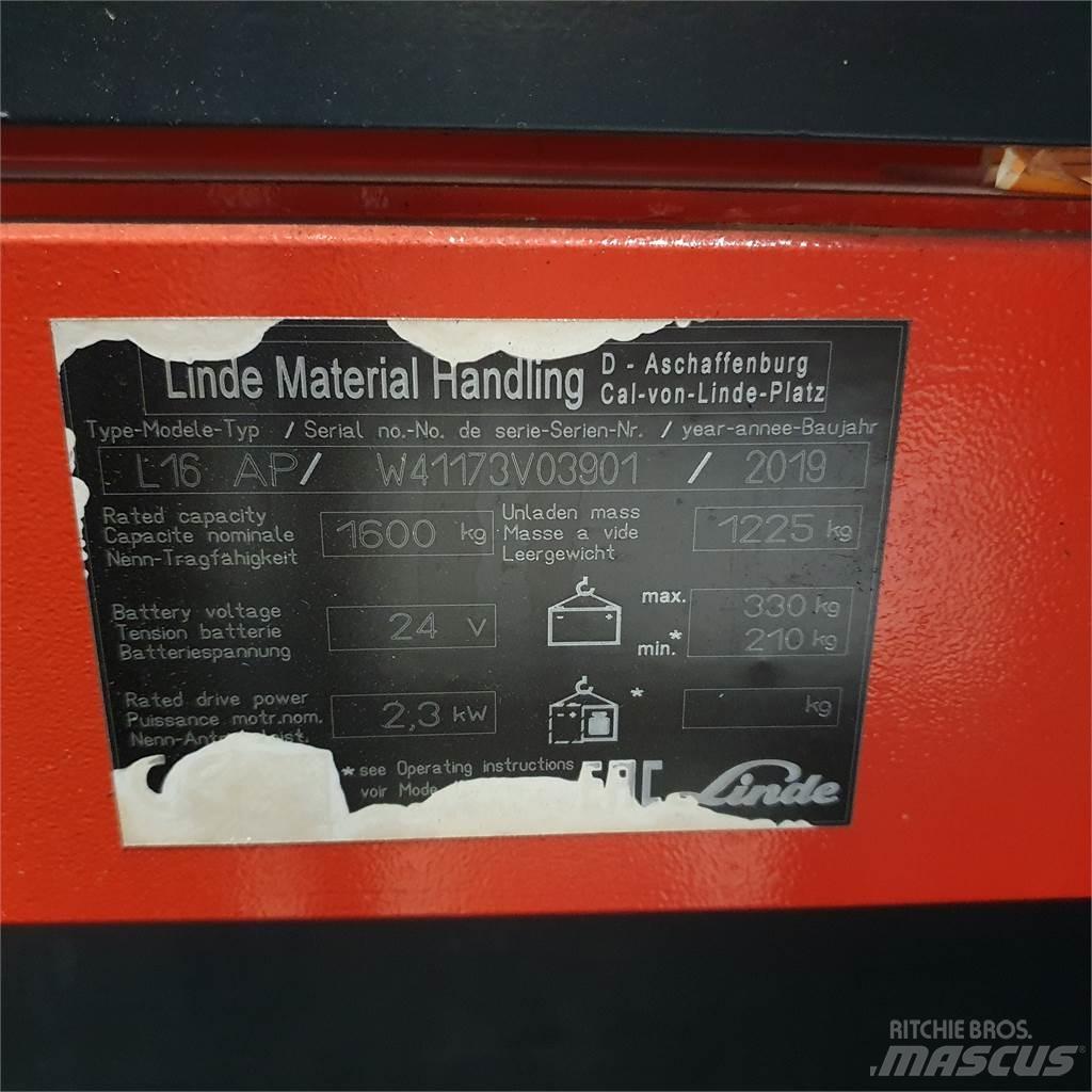 Linde L16APi 手推堆垛车