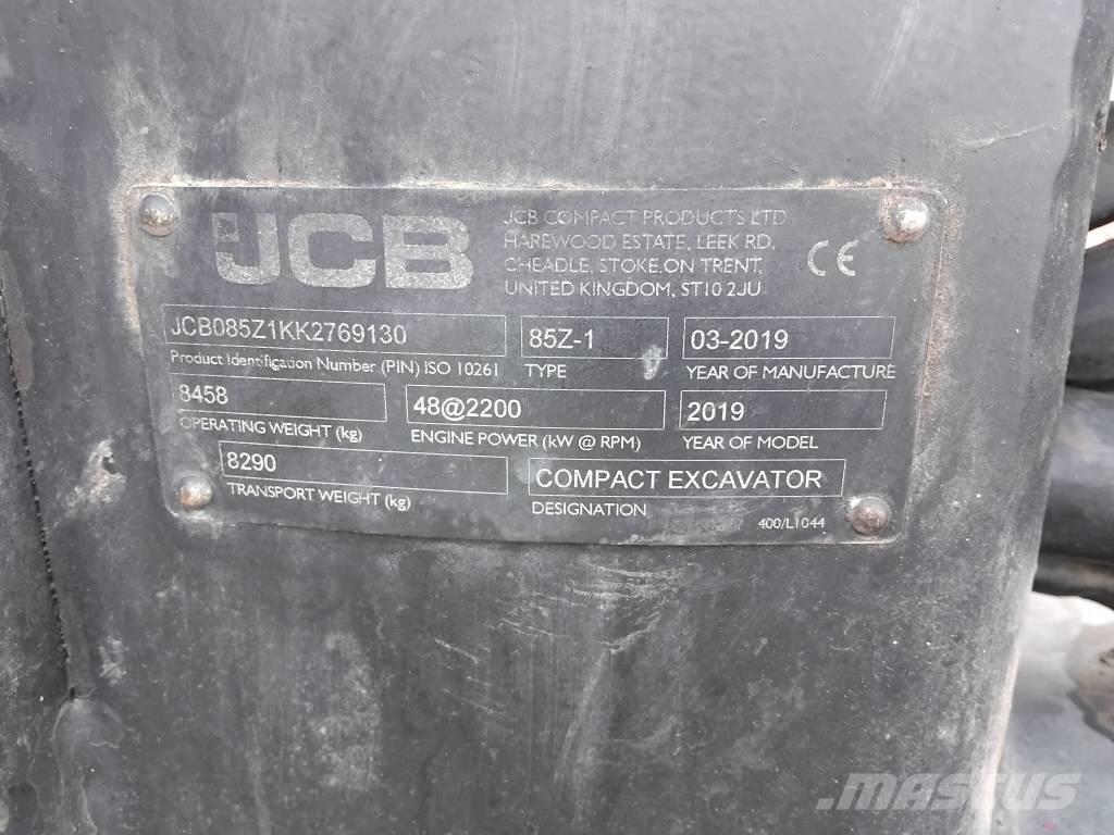 JCB 85 Z 小型挖掘机