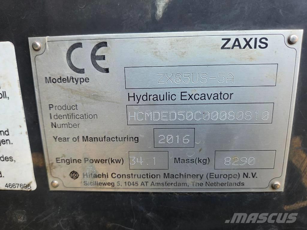 Hitachi ZX 85 US-5 A 中型挖掘机