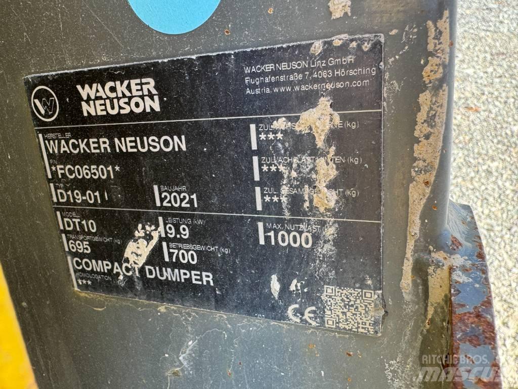 Wacker Neuson DT10 履带式自卸车