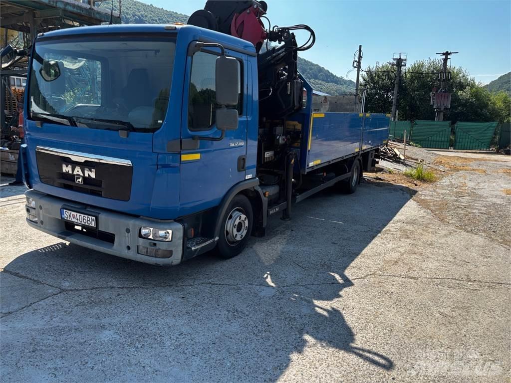 MAN TGL 12.180 + HR 平板栏板货车
