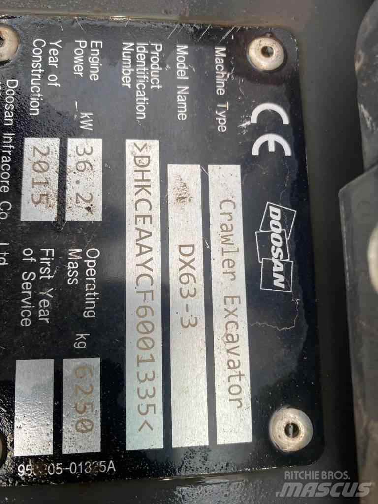 Doosan DX 63-3 小型挖掘机