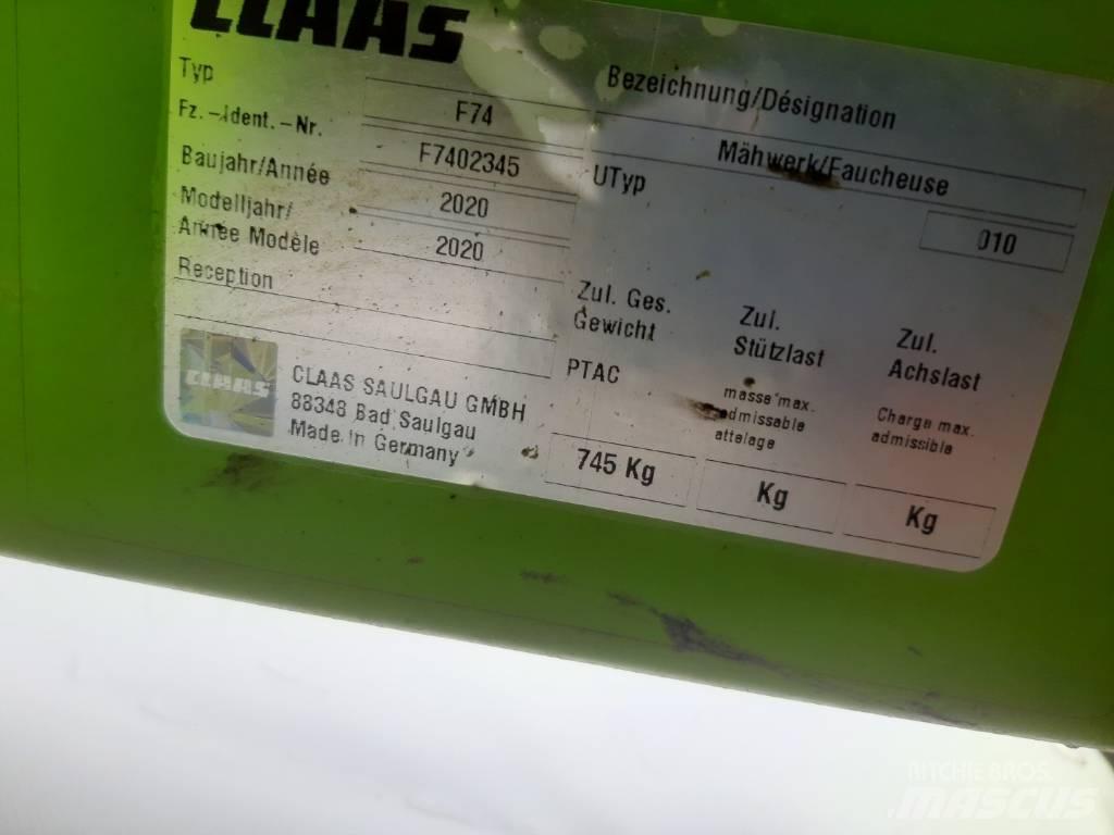 CLAAS disco 3150 f 割草调节装置