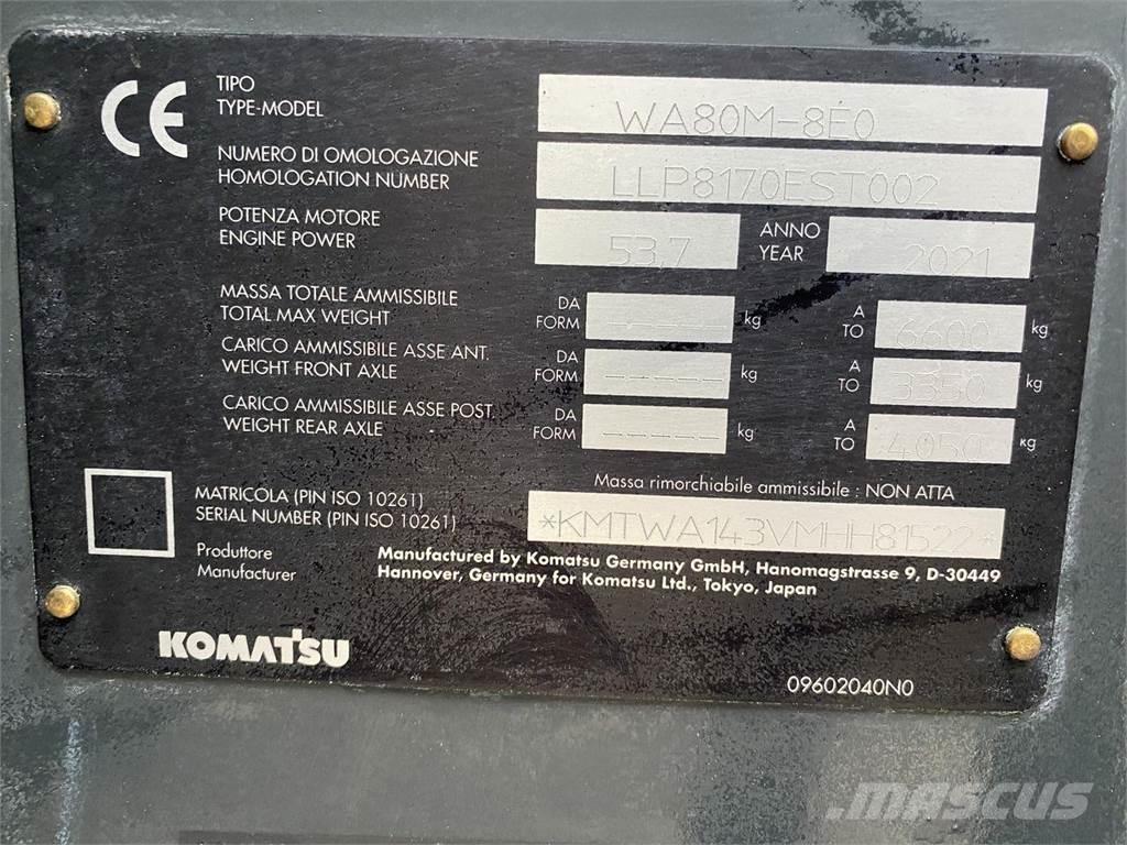 Komatsu WA80M-8EO 多功能装载机