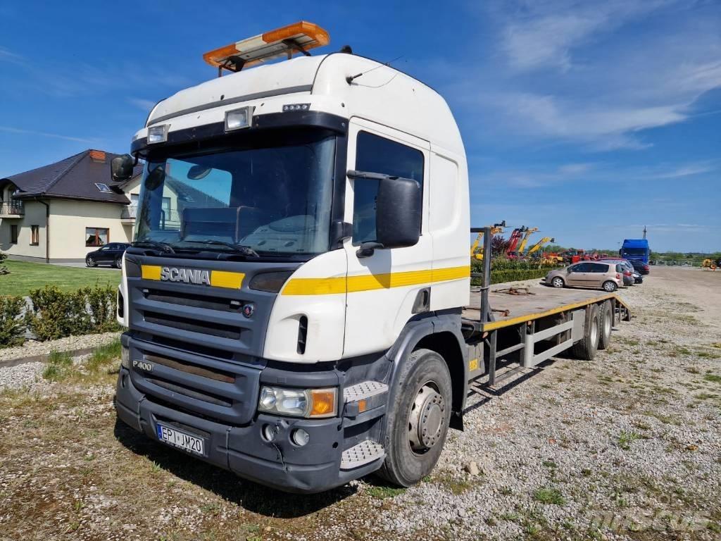 Scania P 400 平板栏板货车
