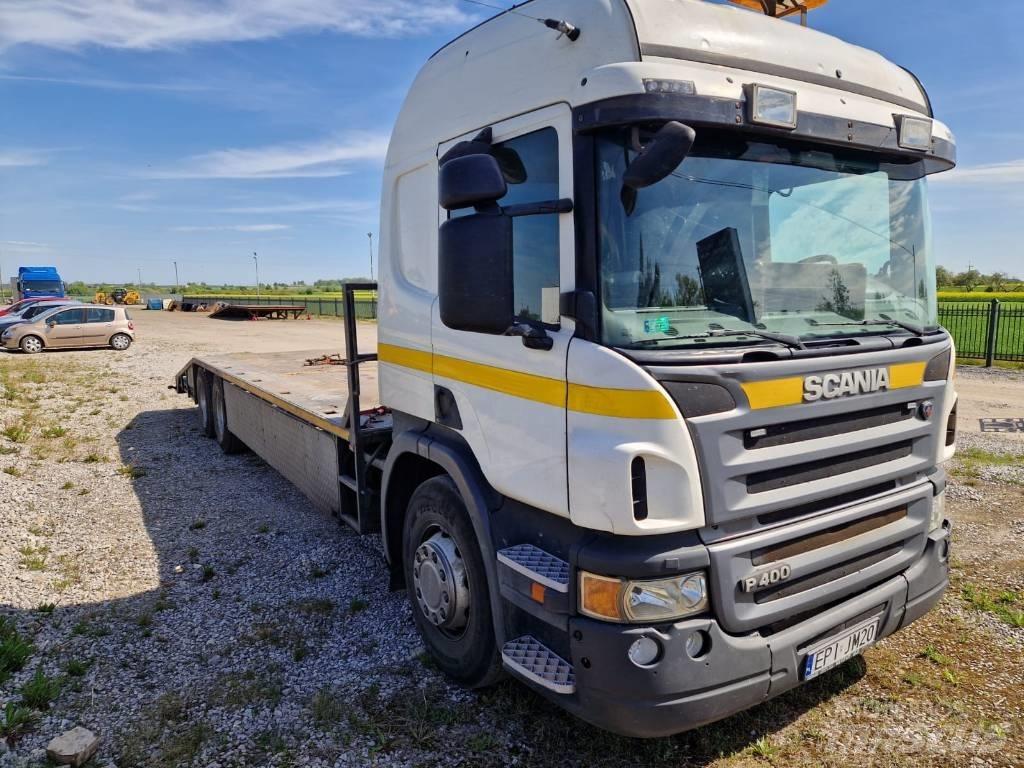 Scania P 400 平板栏板货车