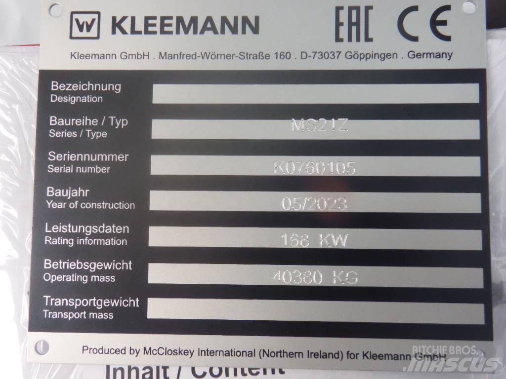 Kleemann MS 21 Z 振动筛
