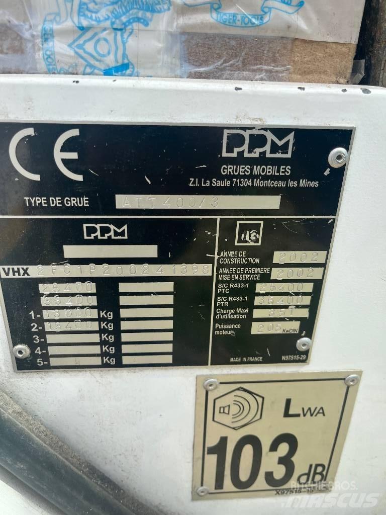 Terex PPM ATT 400/3 全地面起重机︳移动式起重机