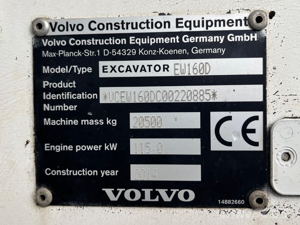 Volvo EW 160 D 轮式挖掘机