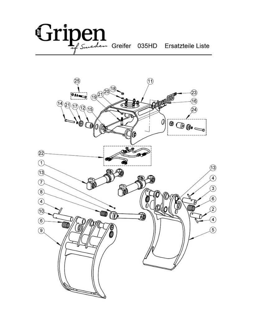 HSP Gripen 040 HD 抓斗