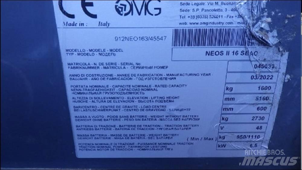 OMG NEOS II 16 SAEC 电动叉车