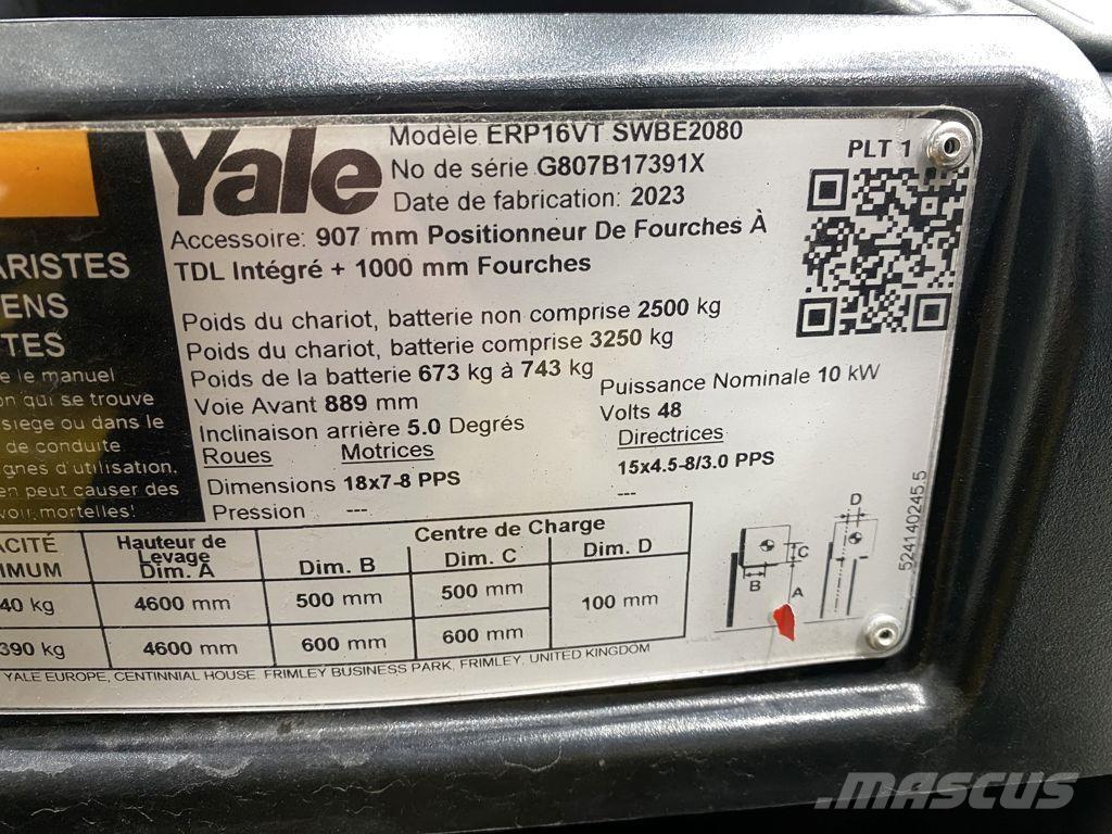 Yale ERP16VT 电动叉车