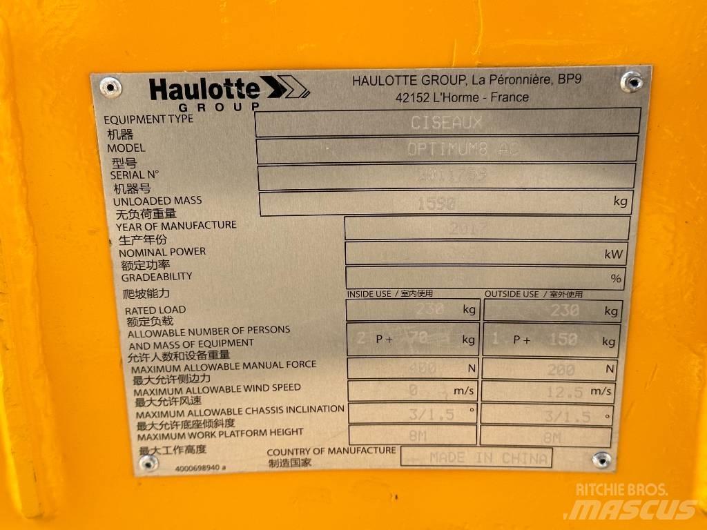 Haulotte OPTIMUM 8 剪叉式升降机