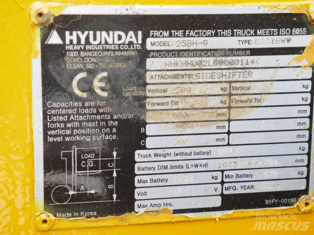 Hyundai 25 BH-9 电动叉车