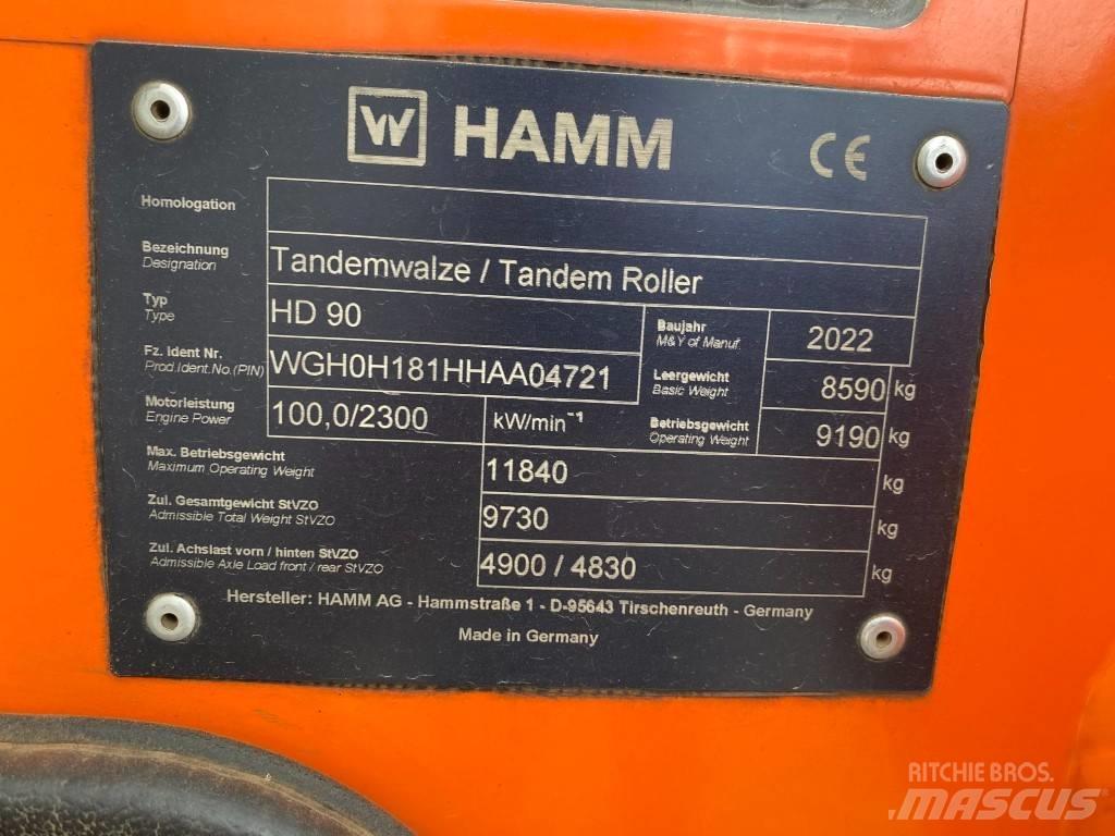 Hamm HD 90 双轮压路机