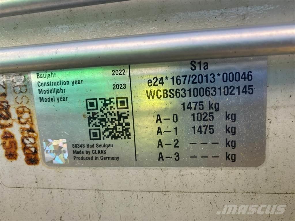 CLAAS VOLTO 1300 T 犁耙和摊草机