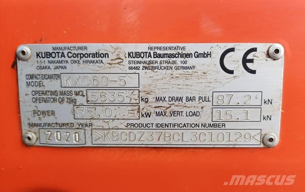 Kubota KX 060-5 小型挖掘机