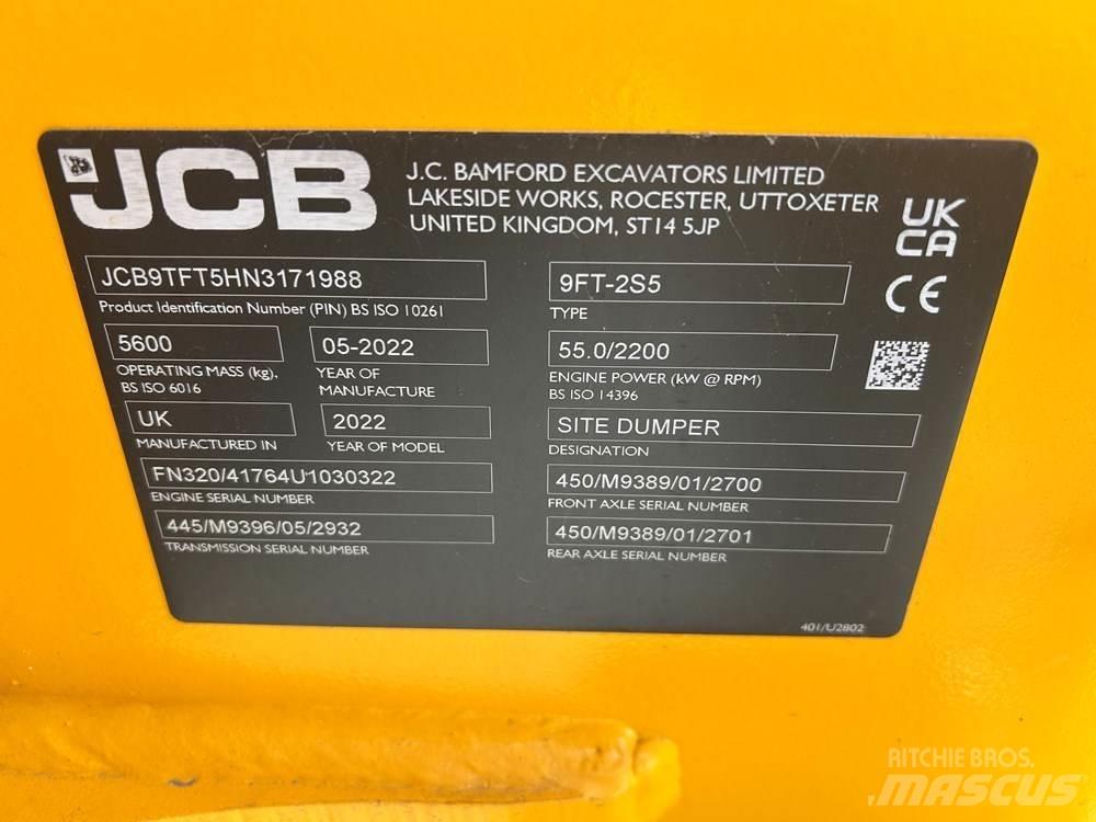 JCB 9TFT-2 翻斗车\公路型自卸车