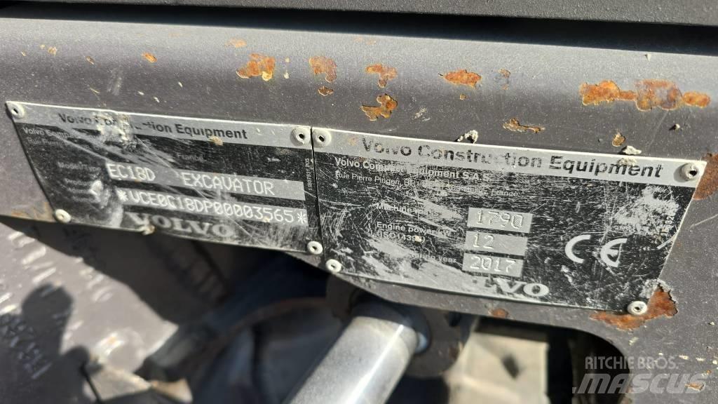 Volvo EC 18 小型挖掘机