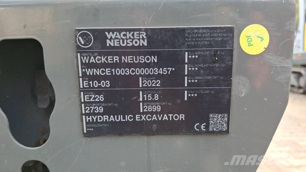 Wacker Neuson EZ26 履带挖掘机