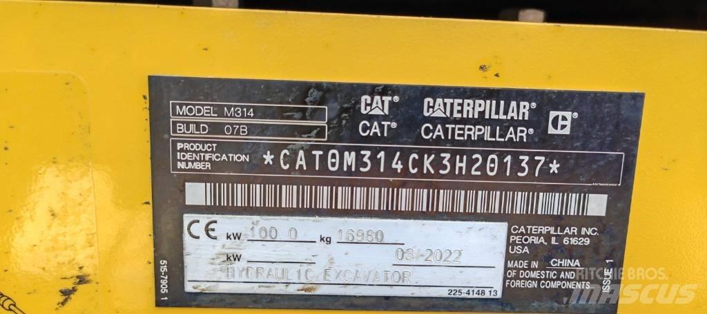 CAT 314 轮式挖掘机