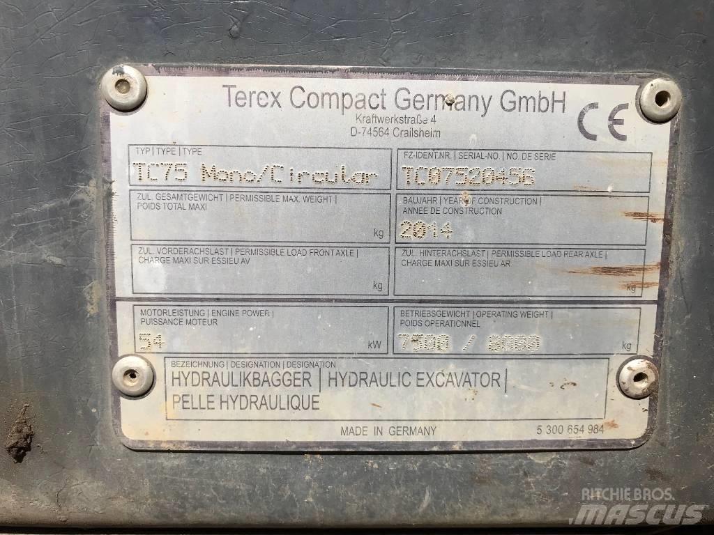 Terex TC 75 中型挖掘机