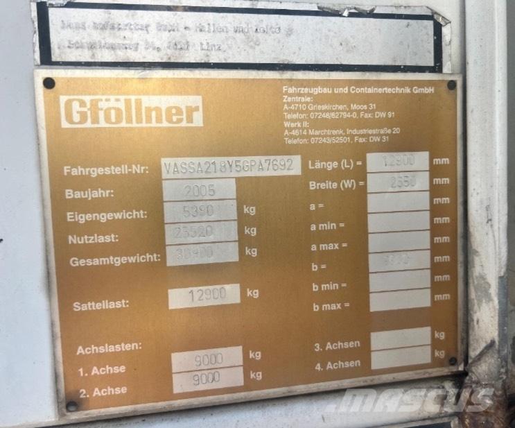 Gföllner SPL2 平板半挂车\侧翻自卸半挂车