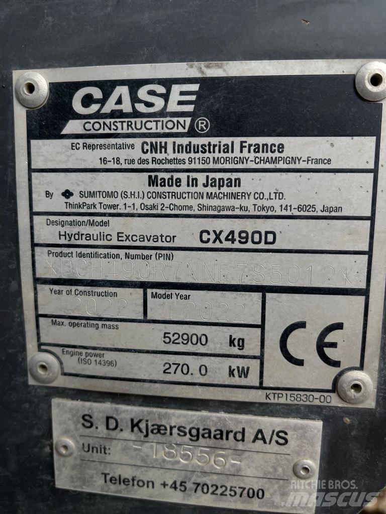 CASE CX 490 D 履带挖掘机