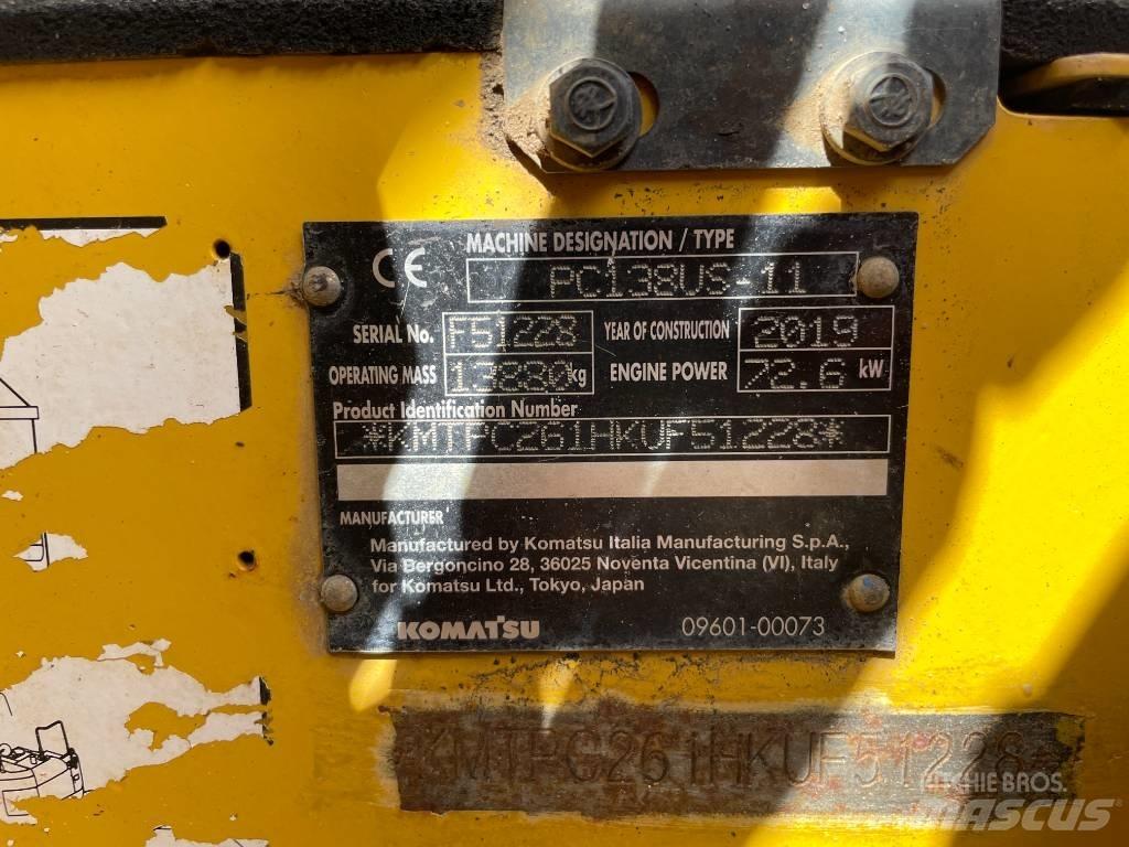 Komatsu PC 138 US-11 履带挖掘机