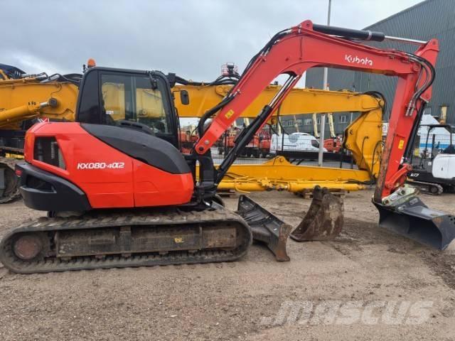 Kubota KX 080-4 中型挖掘机