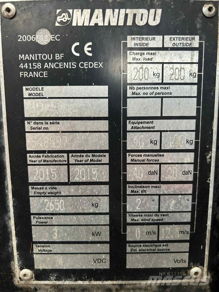 Manitou 100 VJR 客货电梯