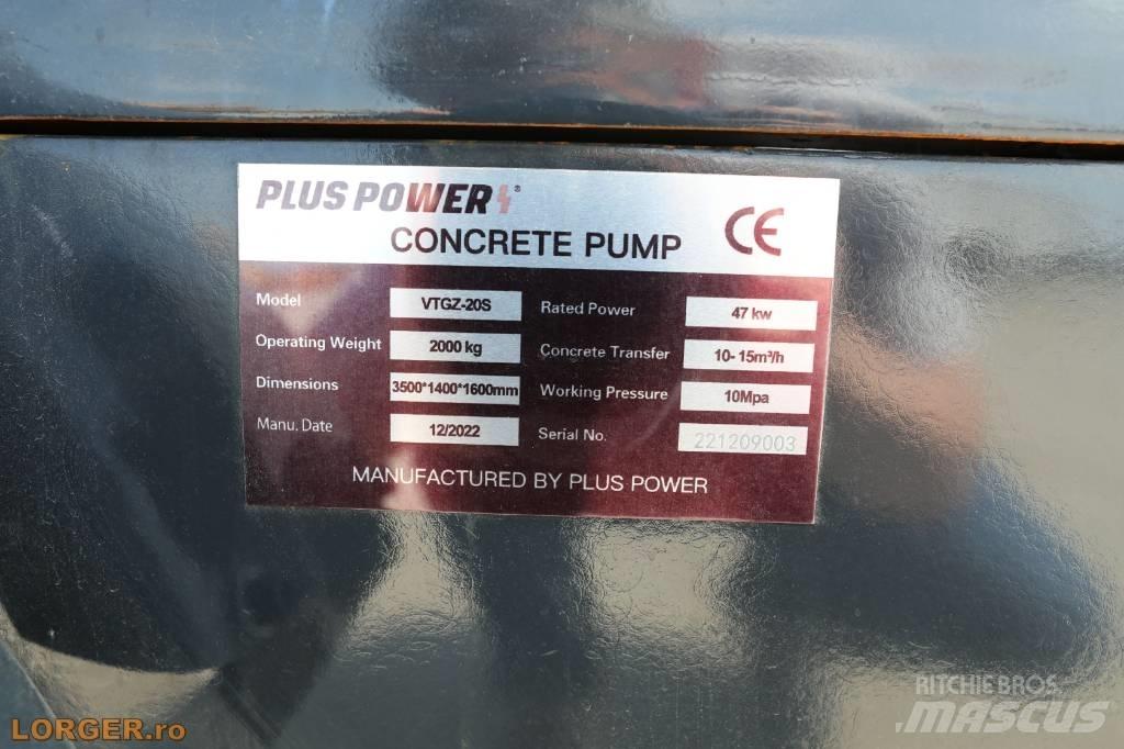 Plus Power VTGZ - 20S 混凝土输送泵|布料机