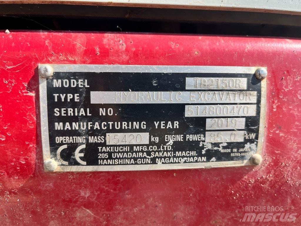 Takeuchi TB 2150 R 履带挖掘机