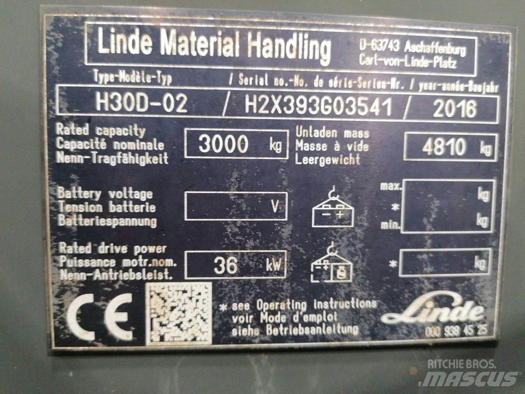 Linde H30D-02 柴油叉车