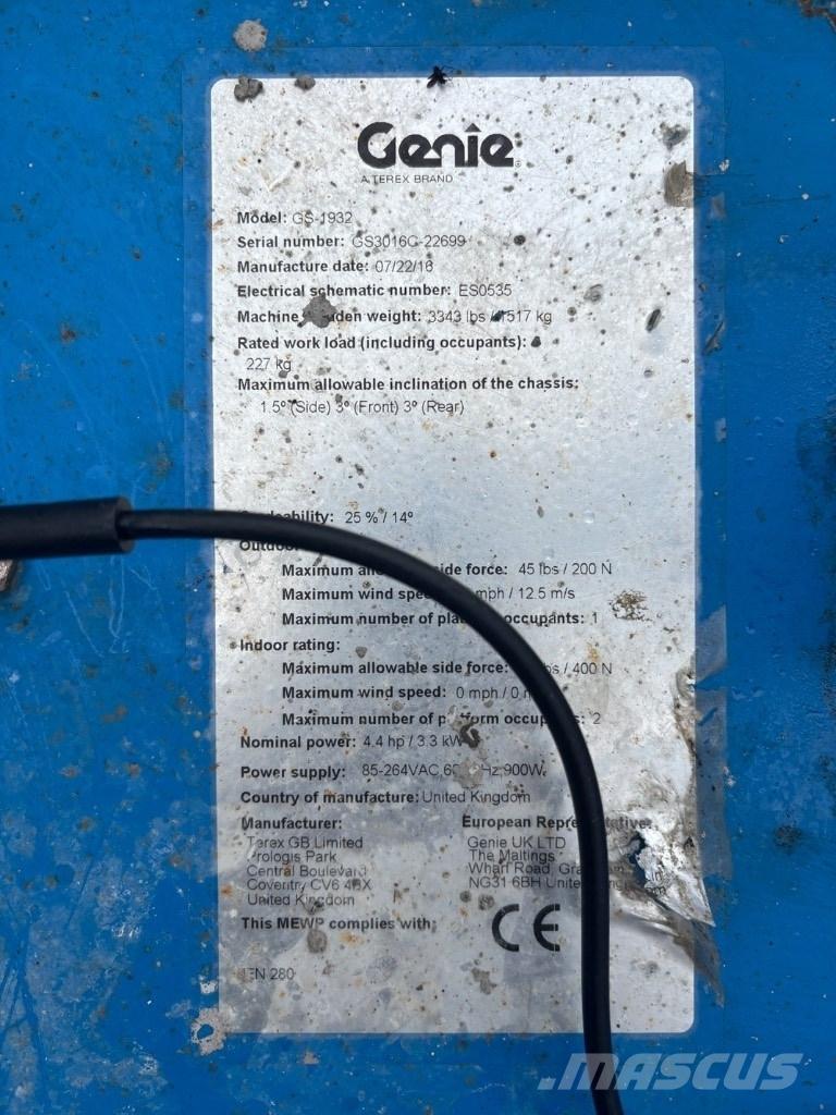 Genie GS 1932 剪叉式升降机