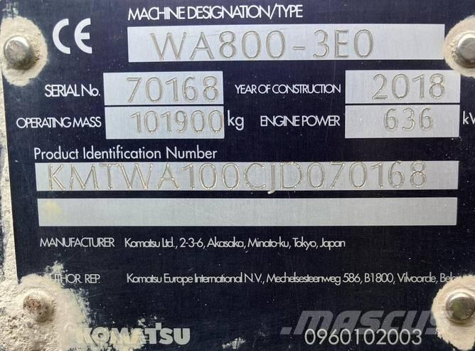 Komatsu WA 800-3 轮式装载机