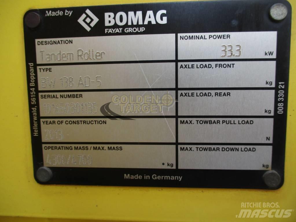 Bomag BW 138 AD-5 双轮压路机