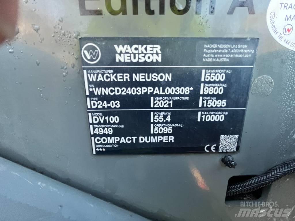 Wacker Neuson DV 100 翻斗车\公路型自卸车