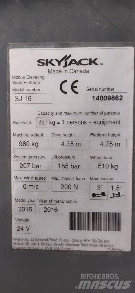 SkyJack SJ 16 客货电梯