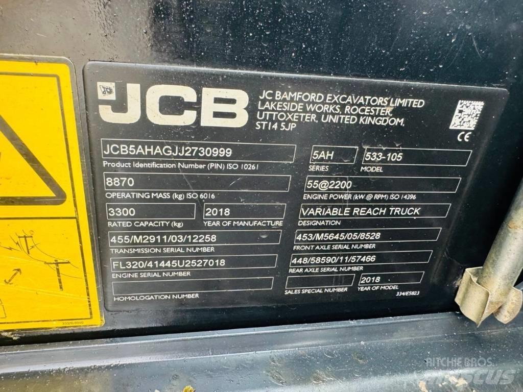 JCB 533-105 伸缩臂叉装车|叉装车