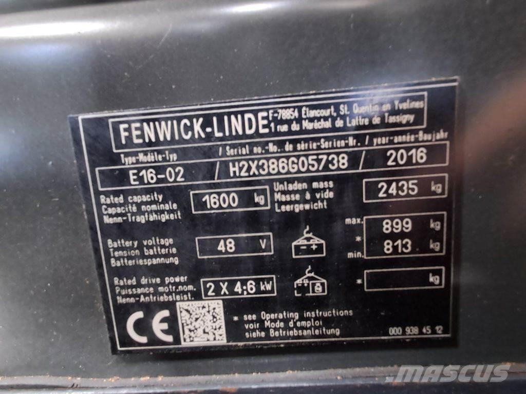 Linde E16-02 电动叉车