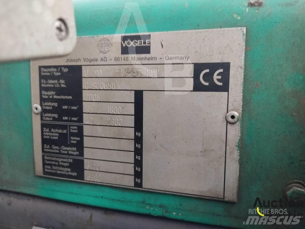 Vögele Super 800 沥青摊铺机