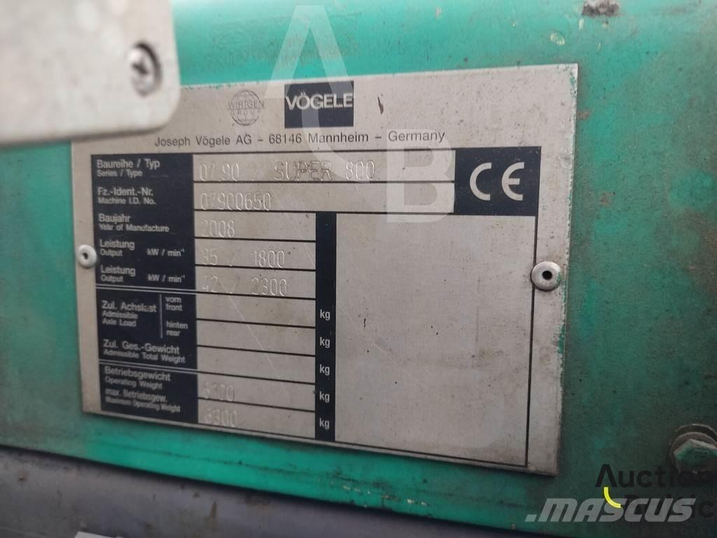Vögele Super 800 沥青摊铺机