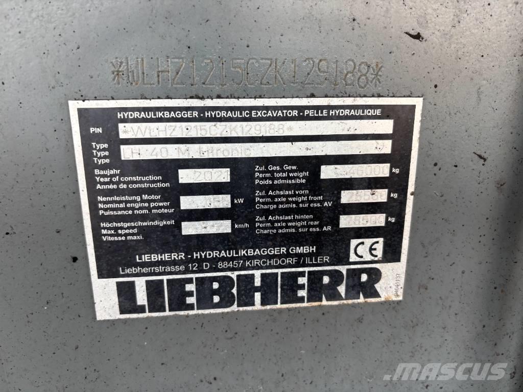 Liebherr LH 40 Port 工业挖掘机