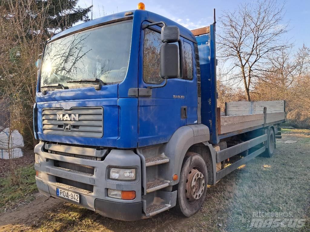 MAN 18.360 FLLC 平板栏板货车