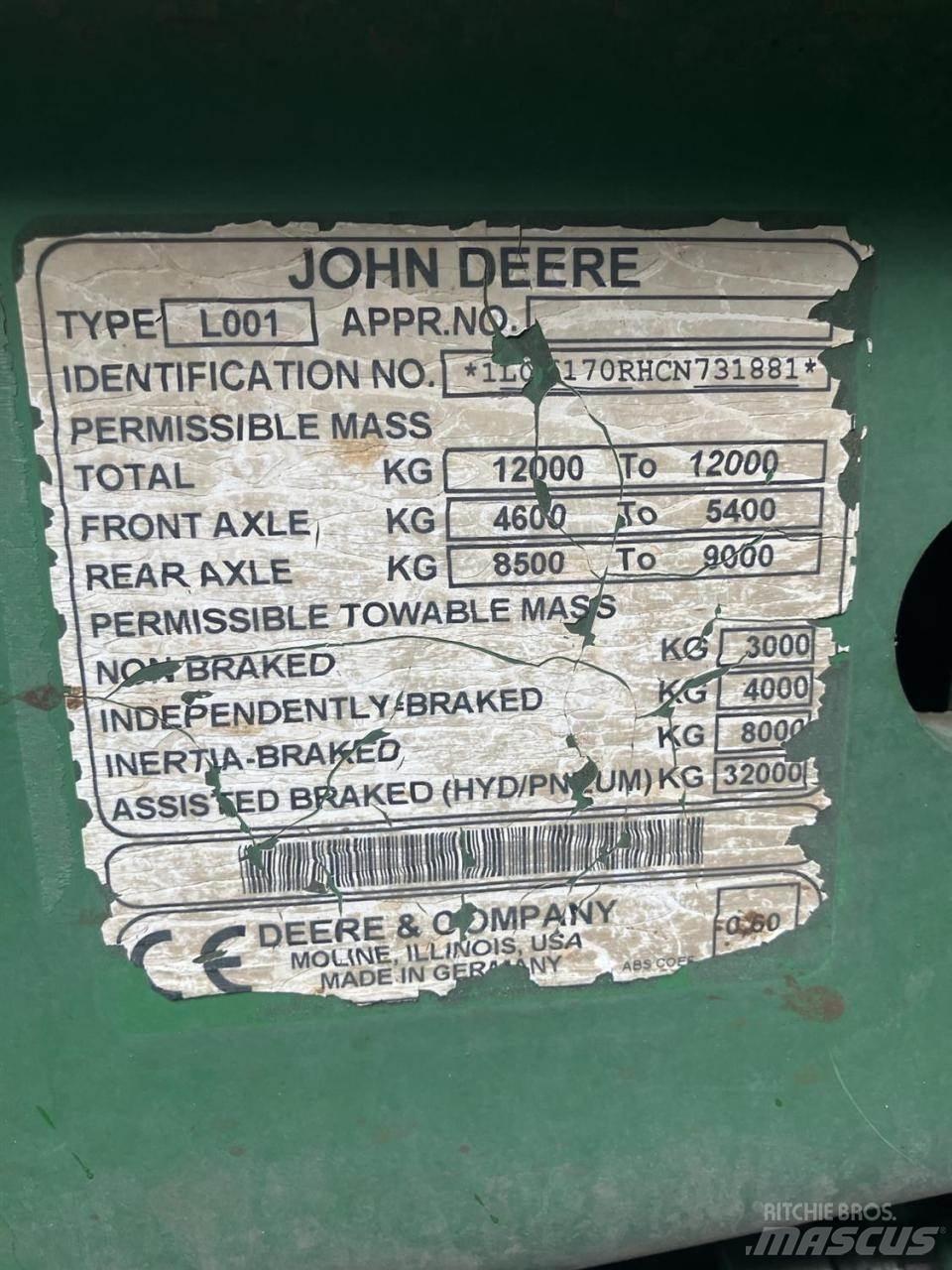 John Deere 6170R 拖拉机/农用车